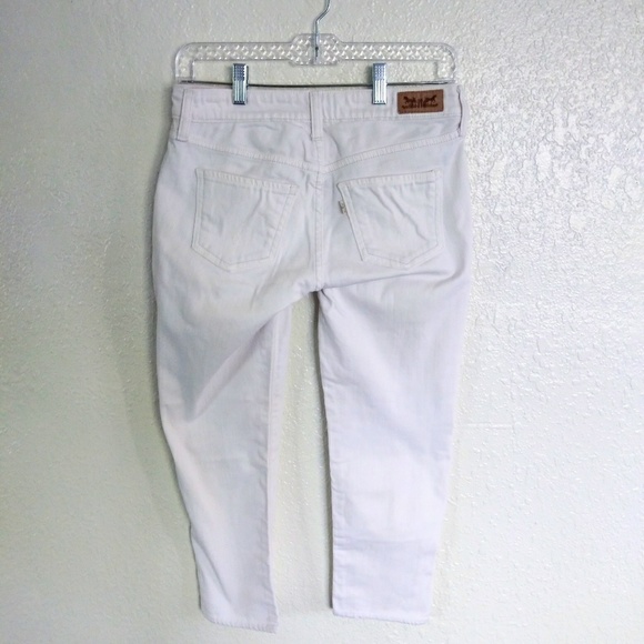 [ LEVI'S white stretch denim leggings like new ] - Picture 4 of 6
